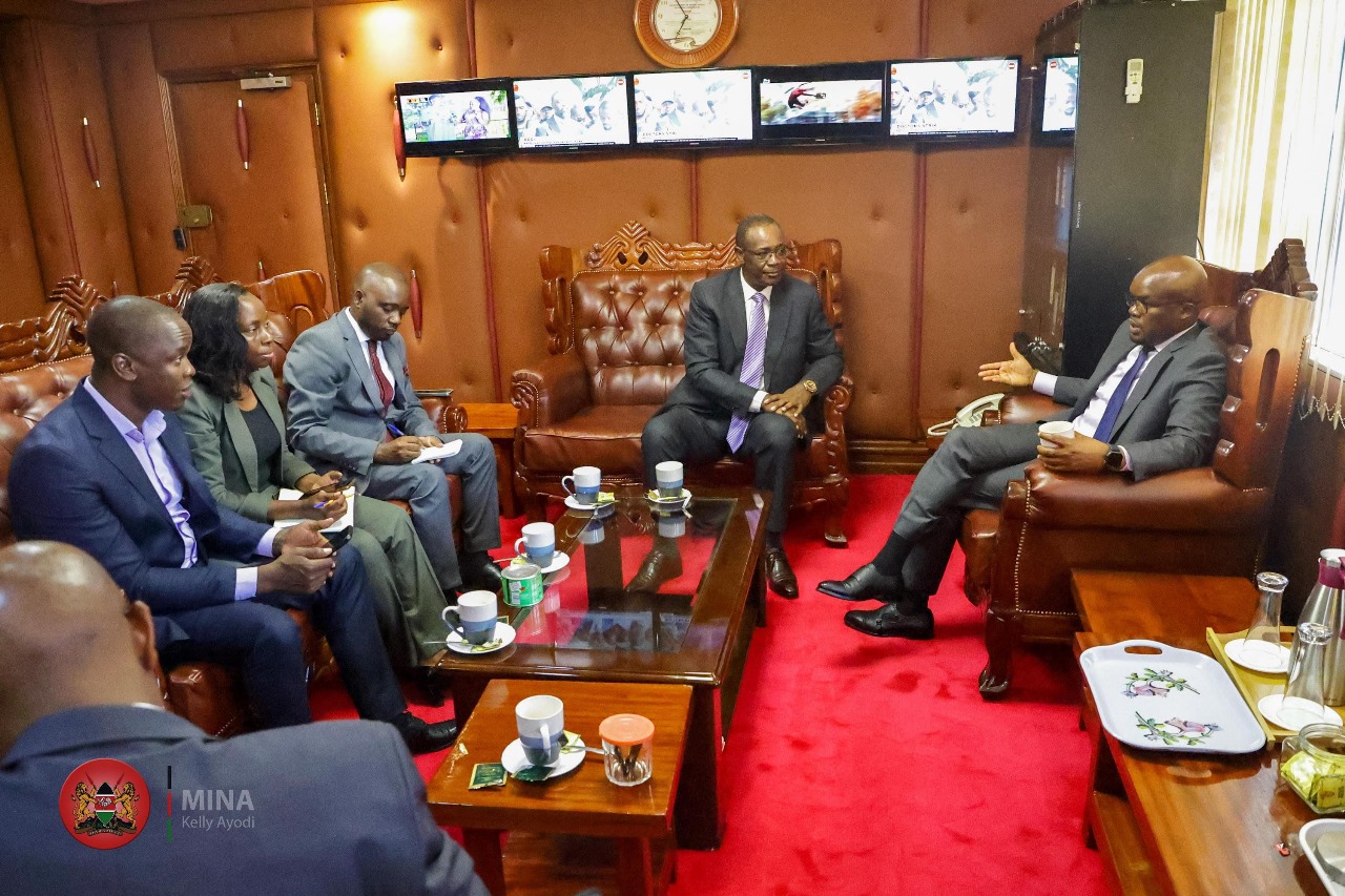 KNTC BOARD CHAIRMAN WITH THE PS, MINISTRY OF INTERIOR AND NATIONAL ADMINISTRATION