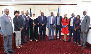 KNTC Directors with MITI Cabinet Secretary, Salim Mvurya, E.G.H