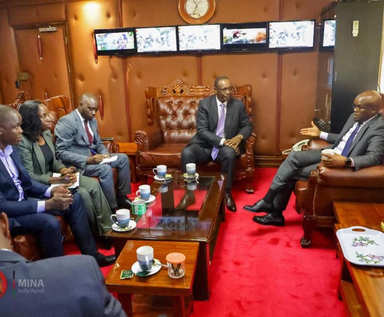 KNTC BOARD CHAIRMAN WITH THE PS, MINISTRY OF INTERIOR AND NATIONAL ADMINISTRATION